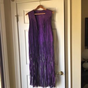 Vintage fringe vest